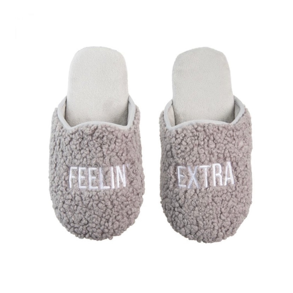 Feelin Extra Gray Slippers